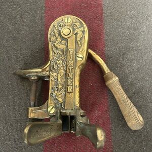 Vintage Vintner Brass Corkscrew